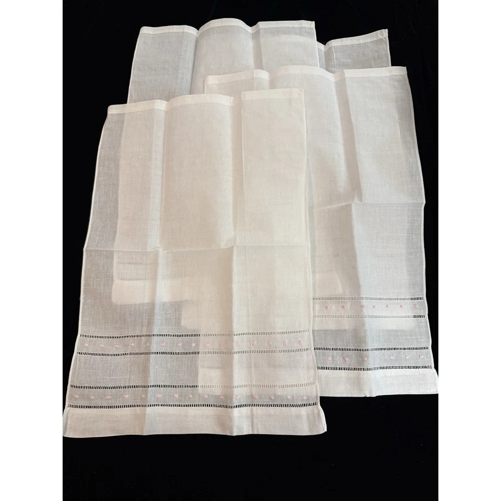 Lot of 4 NEW 100% Linen Towels 14x21